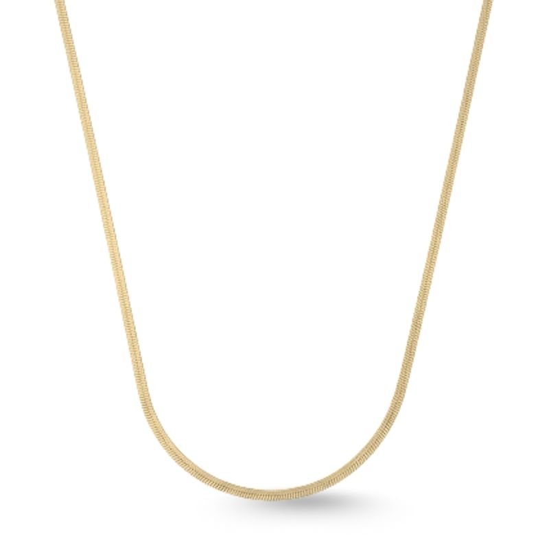 Colar Choker Fita 2mm Malha Laminada em Aço Inox