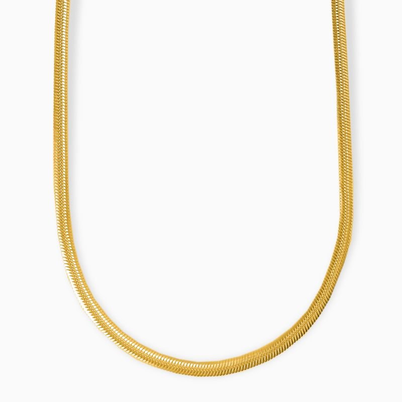 Colar Choker Fita Lisa 3mm Laminada Em Aço Inox