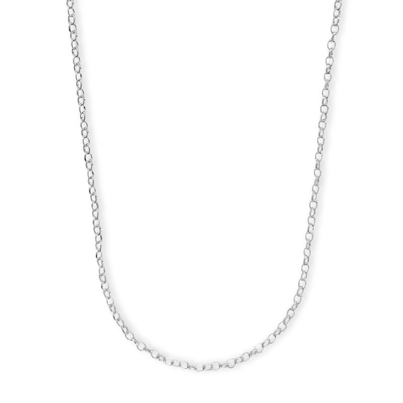 Colar Corrente Elo Americano Fina Delicada Em Aço Inoxidável