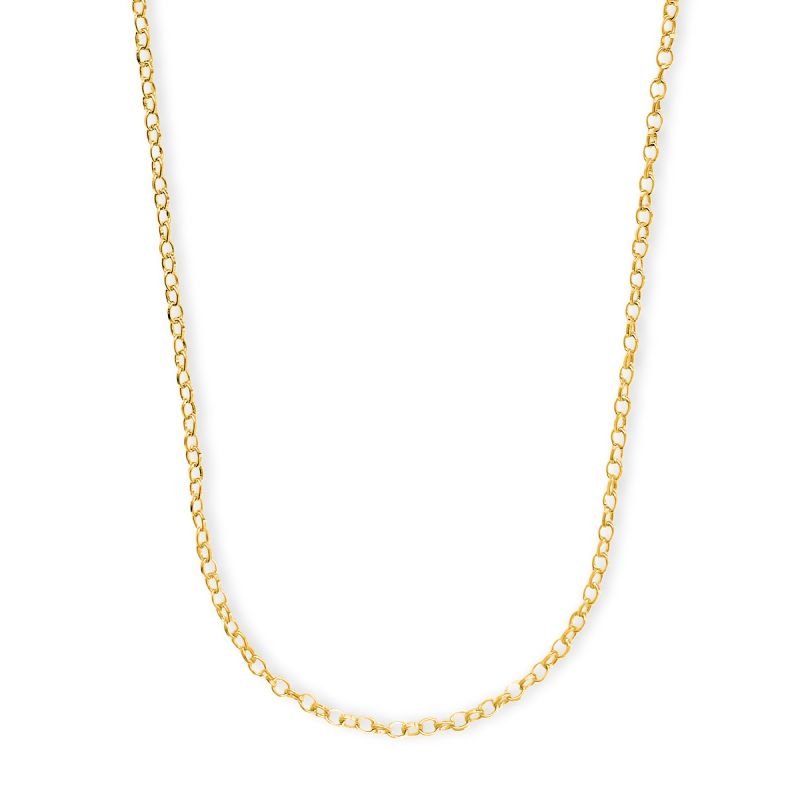 Colar Corrente Elo Americano Fina Delicada Em Aço Inoxidável