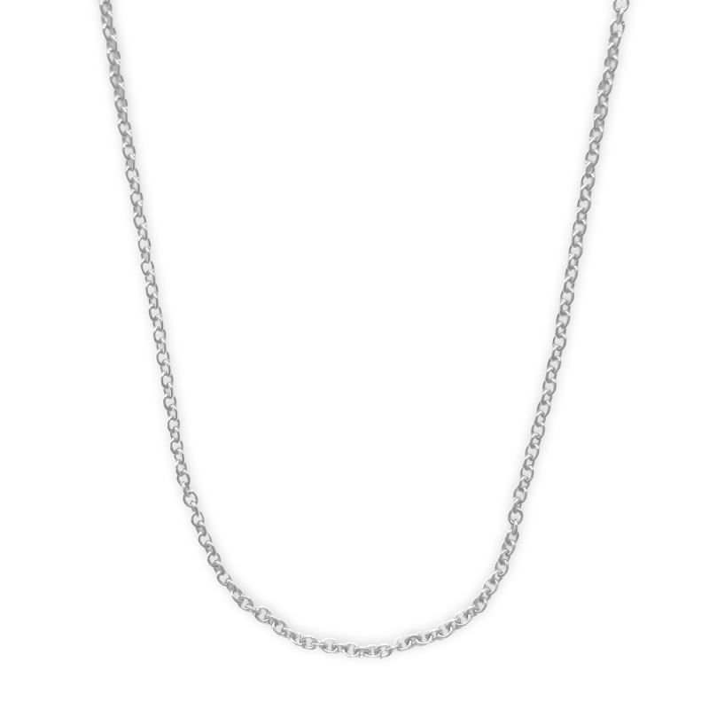 Colar Corrente Elo Cadeado Fino Em Aço Inoxidável