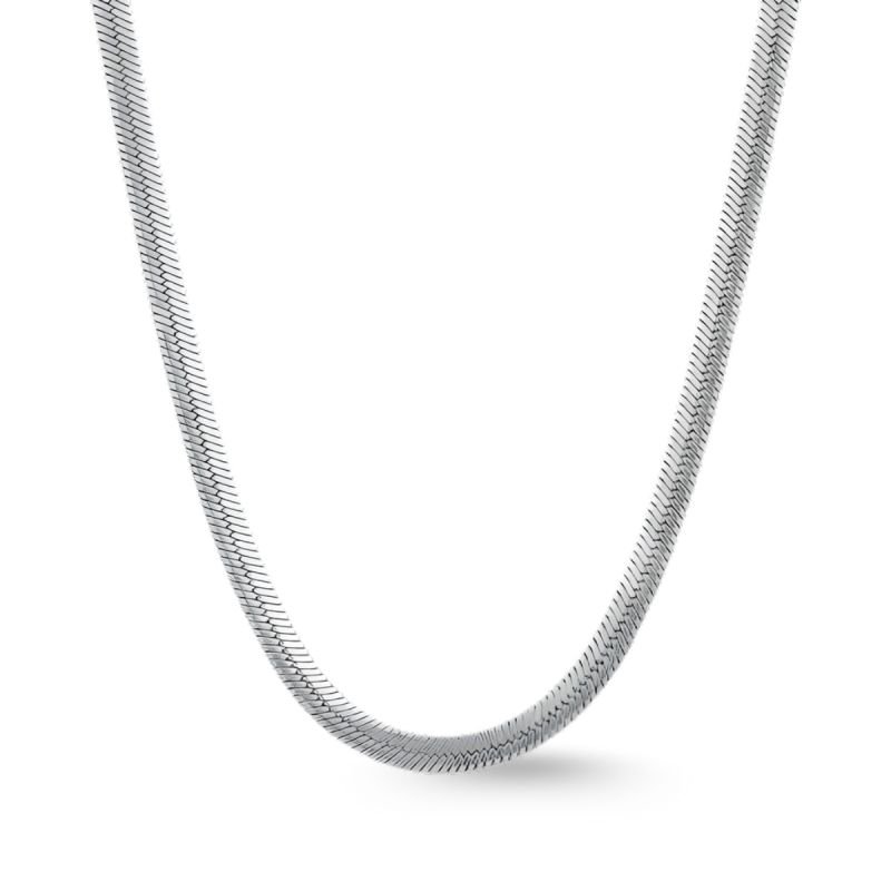 Gargantilha Choker Fita Lisa 4mm Laminada Em Aço Inox