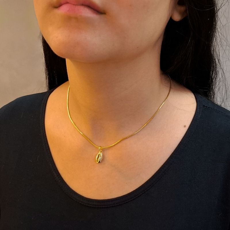 Pingente Búzios Mini em Aço Inoxidável