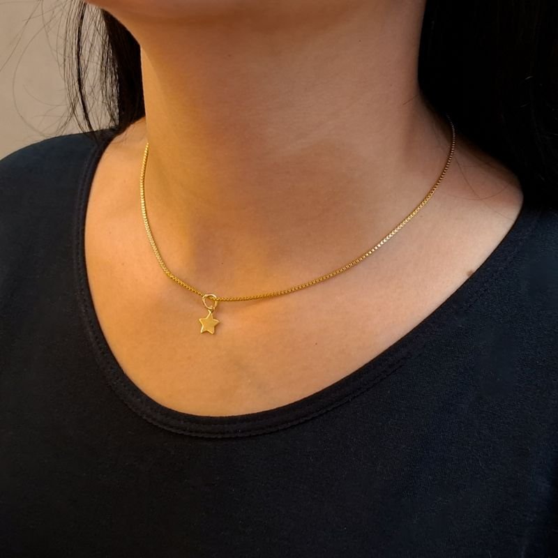 Pingente Estrela Mini em Aço Inoxidável