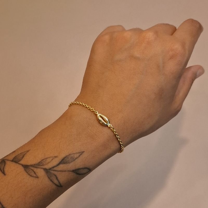 Pulseira Búzios Mini em Aço Inoxidável