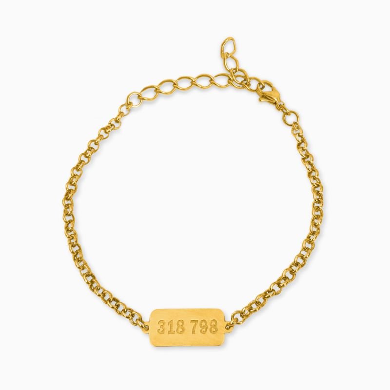 Pulseira Grabovoi 318 798 Abundância Financeira Sequência Numérica em Aço Inox