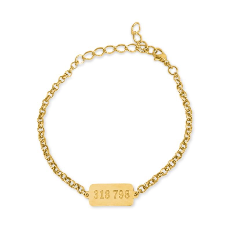 Pulseira Grabovoi 318 798 Abundância Financeira Sequência Numérica em Aço Inox