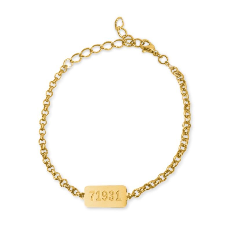 Pulseira Grabovoi para Proteção Sequência Numérica 71931 em Aço Inox