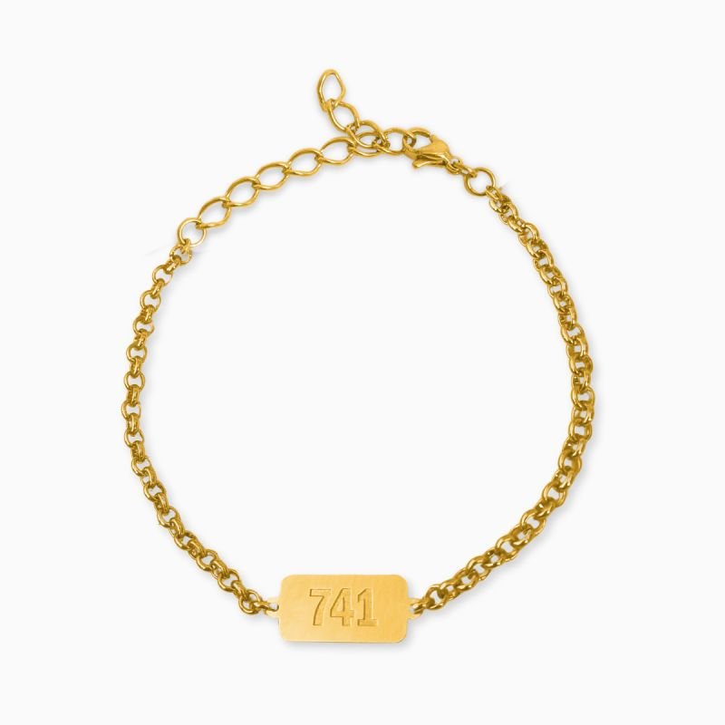 Pulseira Grabovoi para Solução Imediata Sequência Numérica 741 em Aço Inox