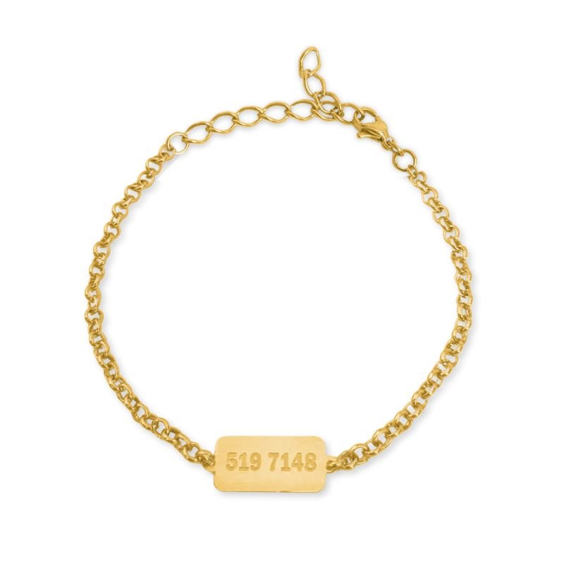 Pulseira Grabovoi Tudo é Possível Sequência Numérica 519 7148 em Aço Inox